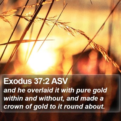 Exodus 37:2 ASV Bible Verse Image