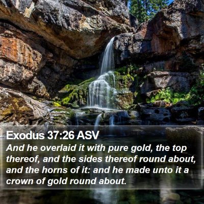 Exodus 37:26 ASV Bible Verse Image