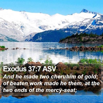 Exodus 37:7 ASV Bible Verse Image