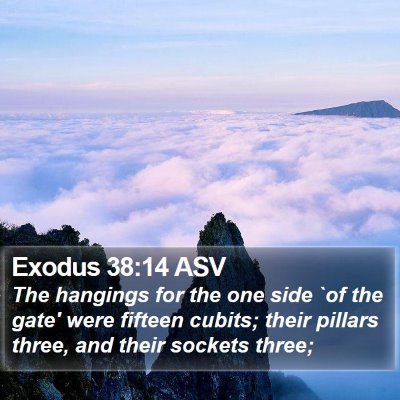 Exodus 38:14 ASV Bible Verse Image