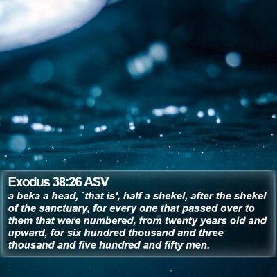 Exodus 38:26 ASV Bible Verse Image