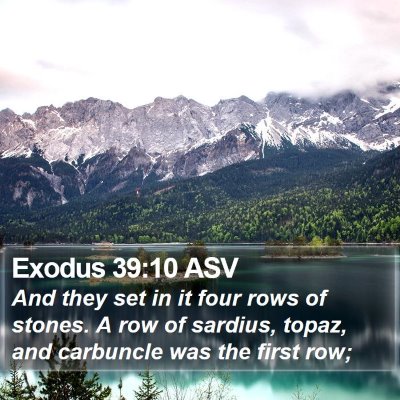 Exodus 39:10 ASV Bible Verse Image
