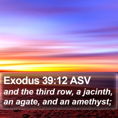 Exodus 39:12 ASV Bible Verse Image