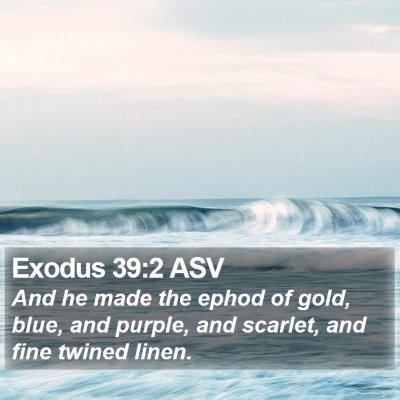Exodus 39:2 ASV Bible Verse Image