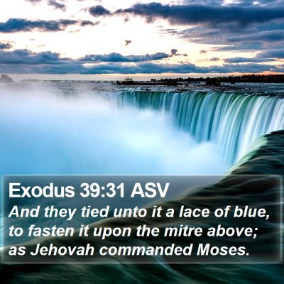 Exodus 39:31 ASV Bible Verse Image