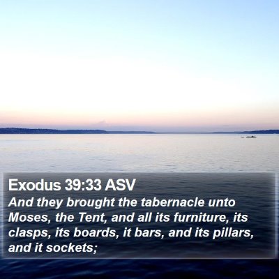 Exodus 39:33 ASV Bible Verse Image