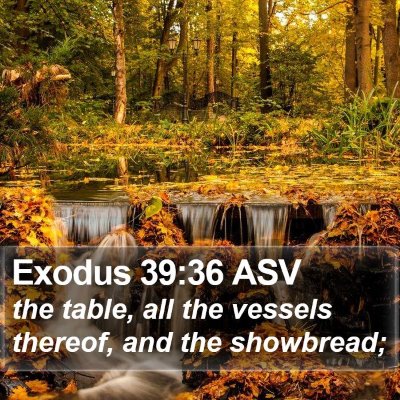 Exodus 39:36 ASV Bible Verse Image