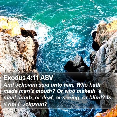 Exodus 4:11 ASV Bible Verse Image