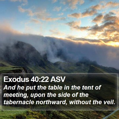 Exodus 40:22 ASV Bible Verse Image