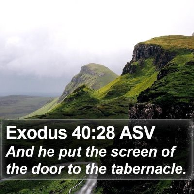 Exodus 40:28 ASV Bible Verse Image