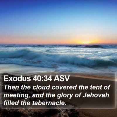 Exodus 40:34 ASV Bible Verse Image