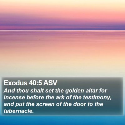 Exodus 40:5 ASV Bible Verse Image