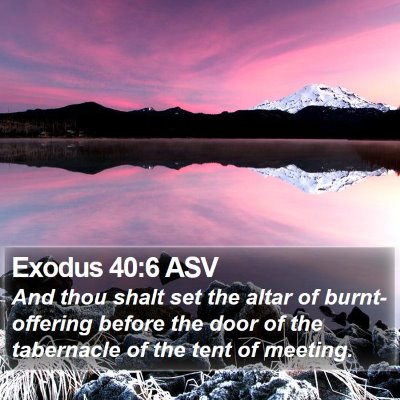 Exodus 40:6 ASV Bible Verse Image