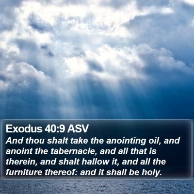Exodus 40:9 ASV Bible Verse Image
