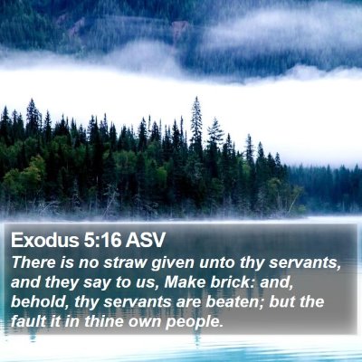 Exodus 5:16 ASV Bible Verse Image