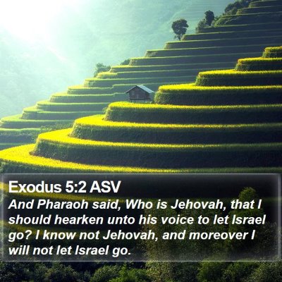 Exodus 5:2 ASV Bible Verse Image
