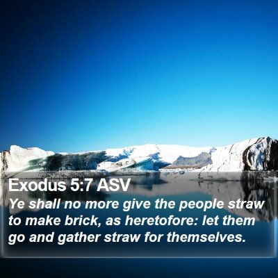 Exodus 5:7 ASV Bible Verse Image