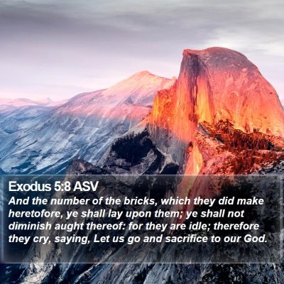Exodus 5:8 ASV Bible Verse Image