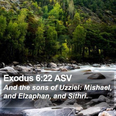 Exodus 6:22 ASV Bible Verse Image