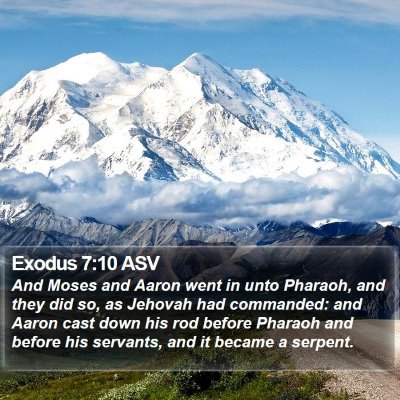 Exodus 7:10 ASV Bible Verse Image
