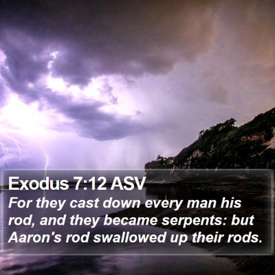 Exodus 7:12 ASV Bible Verse Image