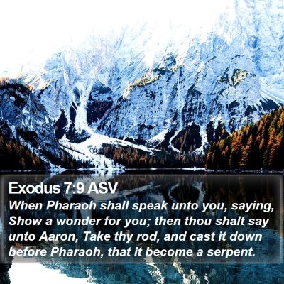 Exodus 7:9 ASV Bible Verse Image