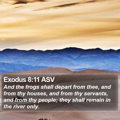 Exodus 8:11 ASV Bible Verse Image