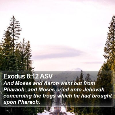Exodus 8:12 ASV Bible Verse Image