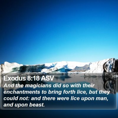 Exodus 8:18 ASV Bible Verse Image