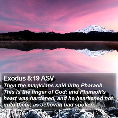 Exodus 8:19 ASV Bible Verse Image