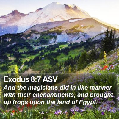 Exodus 8:7 ASV Bible Verse Image