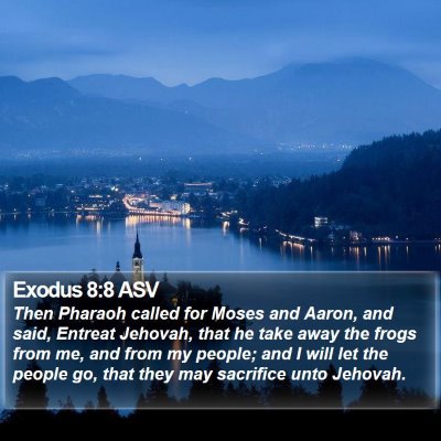Exodus 8:8 ASV Bible Verse Image