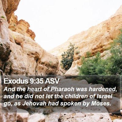 Exodus 9:35 ASV Bible Verse Image