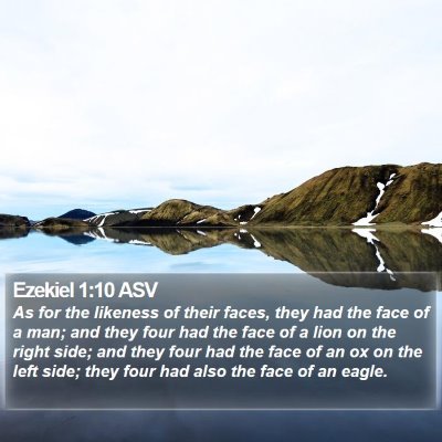 Ezekiel 1:10 ASV Bible Verse Image