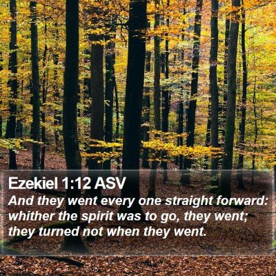 Ezekiel 1:12 ASV Bible Verse Image
