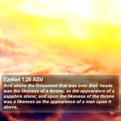 Ezekiel 1:26 ASV Bible Verse Image