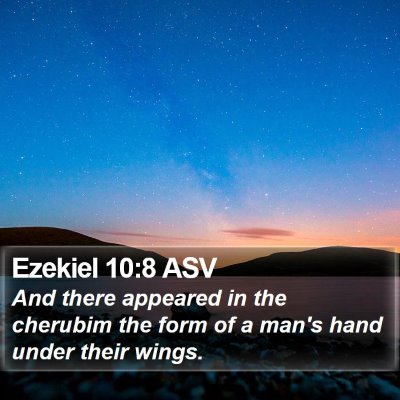 Ezekiel 10:8 ASV Bible Verse Image