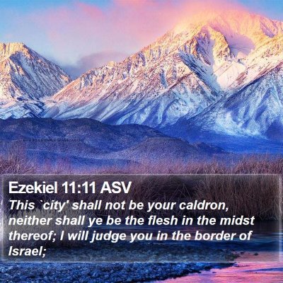 Ezekiel 11:11 ASV Bible Verse Image