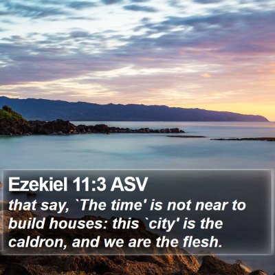 Ezekiel 11:3 ASV Bible Verse Image