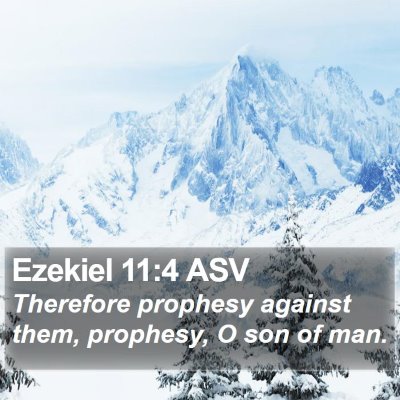 Ezekiel 11:4 ASV Bible Verse Image