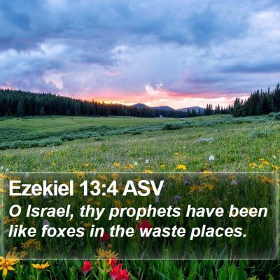 Ezekiel 13:4 ASV Bible Verse Image