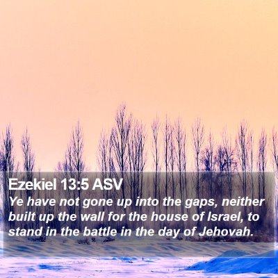 Ezekiel 13:5 ASV Bible Verse Image