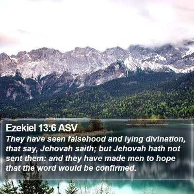 Ezekiel 13:6 ASV Bible Verse Image