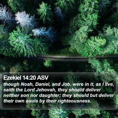 Ezekiel 14:20 ASV Bible Verse Image