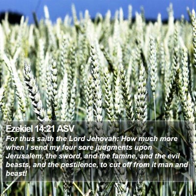 Ezekiel 14:21 ASV Bible Verse Image