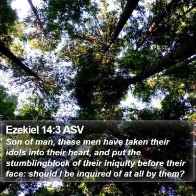 Ezekiel 14:3 ASV Bible Verse Image