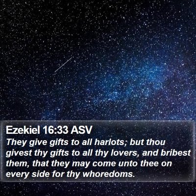 Ezekiel 16:33 ASV Bible Verse Image