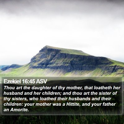 Ezekiel 16:45 ASV Bible Verse Image