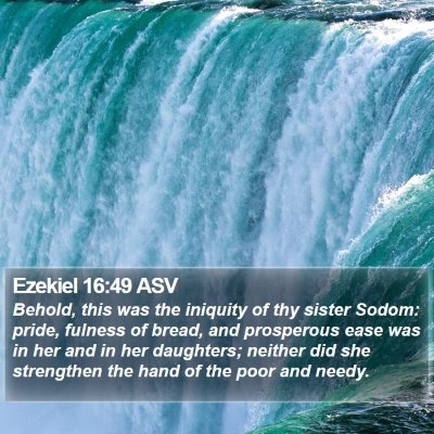 Ezekiel 16:49 ASV Bible Verse Image