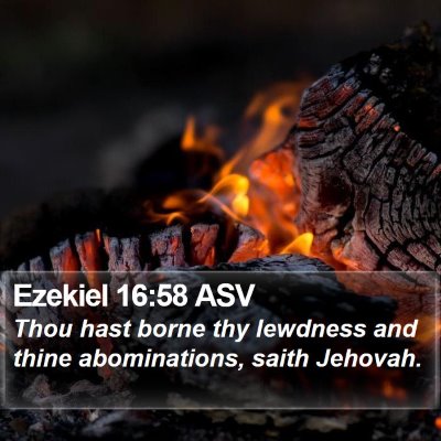Ezekiel 16:58 ASV Bible Verse Image